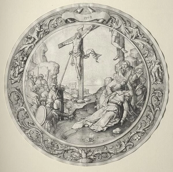 The Round Passion: The Crucifixion, 1509. Creator: Lucas van Leyden (Dutch, 1494-1533)