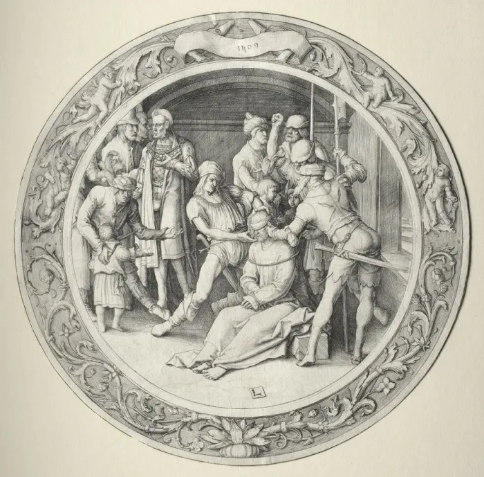 Framed Print : The Round Passion: Ecce Homo, 1509. Creator: Lucas van Leyden (Dutch, 1494-1533) Framed Print : The Round Passion: Ecce Homo, 1509. Creator: Lucas van Leyden (Dutch, 1494-1533)