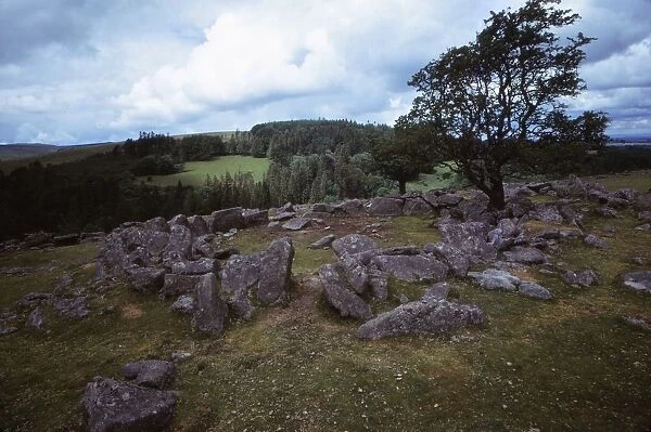 The Round Pound at Kestor Settlement, Dartmoor, Devon, 20th century