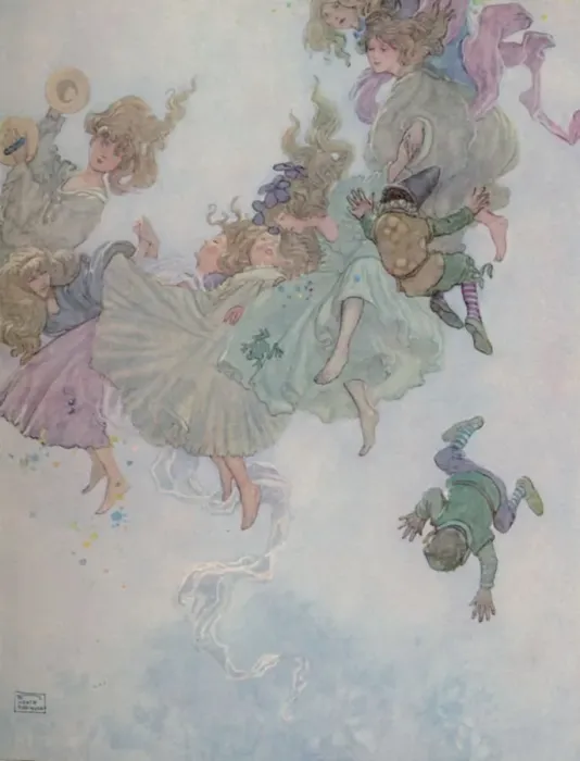 Framed Print : Round and Round They Went, Such Whirling and Twirling, c1930. Artist: W Heath Robinson Framed Print : Round and Round They Went, Such Whirling and Twirling, c1930. Artist: W Heath Robinson