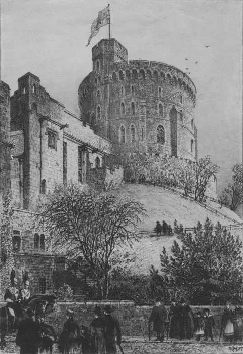 Framed Print : The Round Tower Windsor Castle, 1887. Artist: Axel Herman Haig Framed Print : The Round Tower Windsor Castle, 1887. Artist: Axel Herman Haig