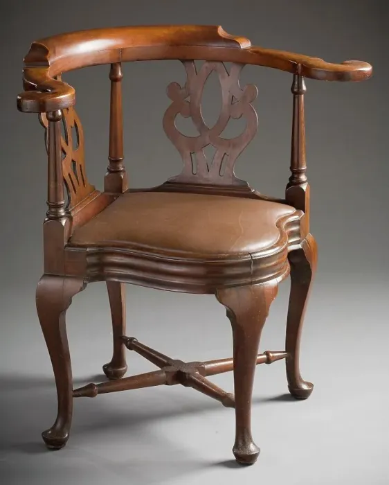 Framed Print : Roundabout Chair, between 1750 and 1770. Creator: Unknown Framed Print : Roundabout Chair, between 1750 and 1770. Creator: Unknown