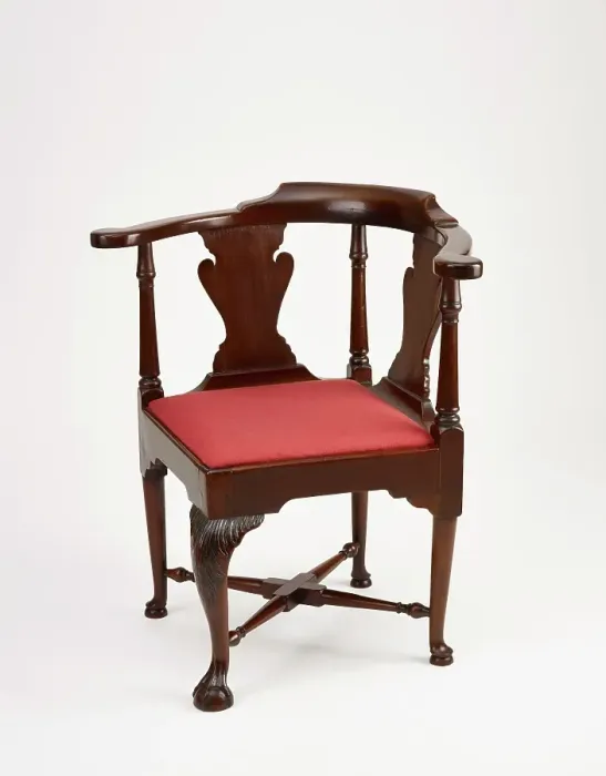 Framed Print : Roundabout (corner chair), about 1765-1770. Creator: Unknown Framed Print : Roundabout (corner chair), about 1765-1770. Creator: Unknown