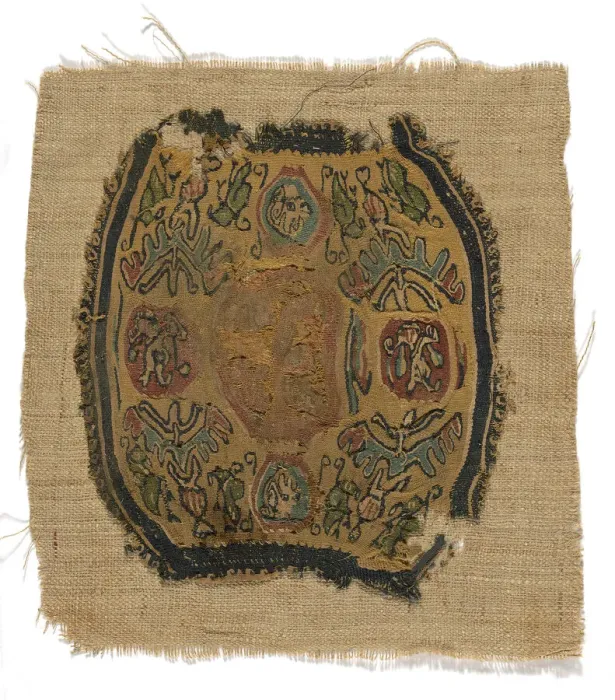 Framed Print : Roundel, Egypt, Roman period (30 B. C. - 641 A. D. )  /  Arab period (641-969), 6th  /  8th century