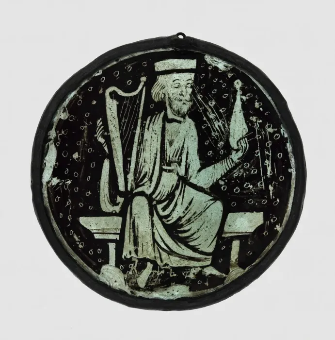 Framed Print : Roundel with Elder of the Apocalypse, France, 1250 / 75. Creator: Unknown Framed Print : Roundel with Elder of the Apocalypse, France, 1250 / 75. Creator: Unknown
