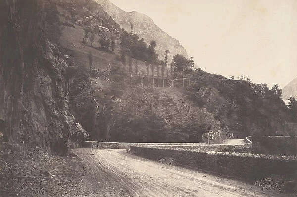 Route de Pierrefitte a Luz St Sauveur, 1853. Creator: Joseph Vigier