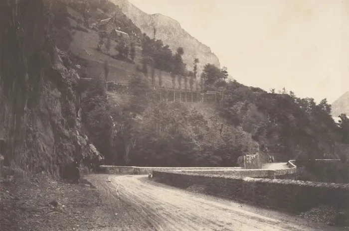 Framed Print : Route de Pierrefitte a Luz St Sauveur, 1853. Creator: Joseph Vigier Framed Print : Route de Pierrefitte a Luz St Sauveur, 1853. Creator: Joseph Vigier