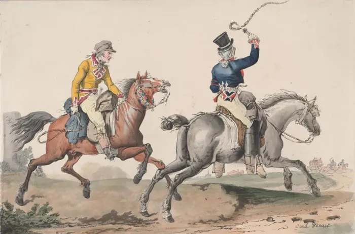 Framed Print : Route de Poste, 1817. Creator: Philibert Louis Debucourt Framed Print : Route de Poste, 1817. Creator: Philibert Louis Debucourt