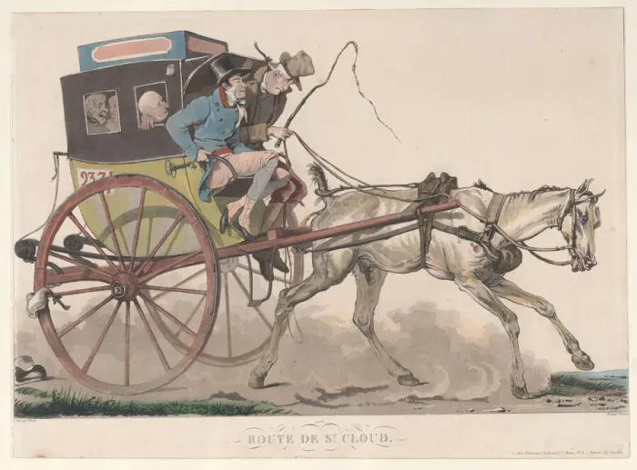 Framed Print : Route de St. Cloud, 1816. Creator: Philibert Louis Debucourt Framed Print : Route de St. Cloud, 1816. Creator: Philibert Louis Debucourt