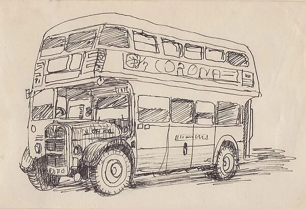 Routemaster bus, 1951. Creator: Shirley Markham