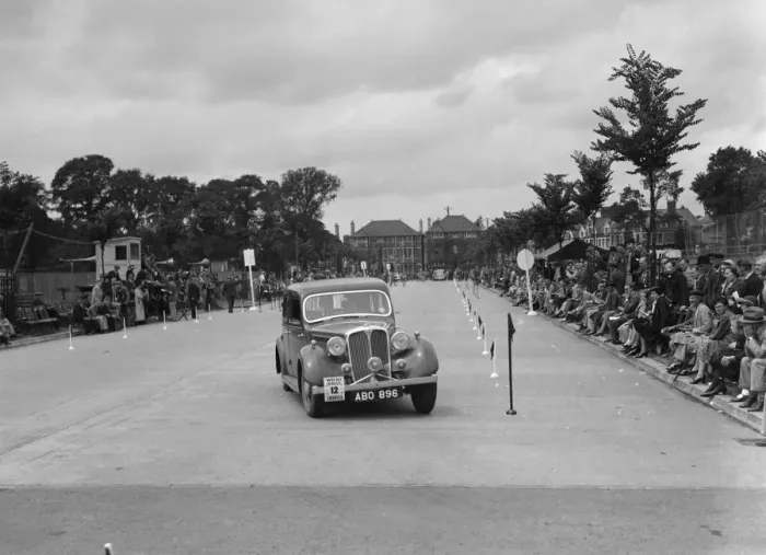 Framed Print : Rover saloon of DB Morgan competing in the South Wales Auto Club Welsh Rally, 1937 Artist Framed Print : Rover saloon of DB Morgan competing in the South Wales Auto Club Welsh Rally, 1937 Artist