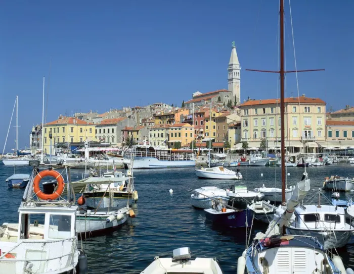 Framed Print : Rovinj harbour, Croatia Framed Print : Rovinj harbour, Croatia