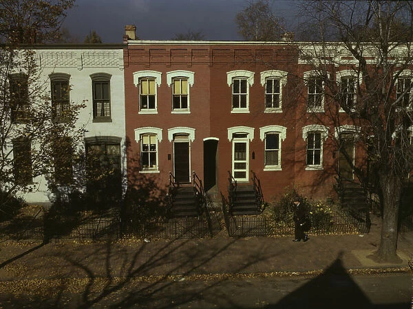 Row houses, corner of N and Union Streets S. W. Washington, D. C. between 1941 and 1942. Creator: Louise Rosskam