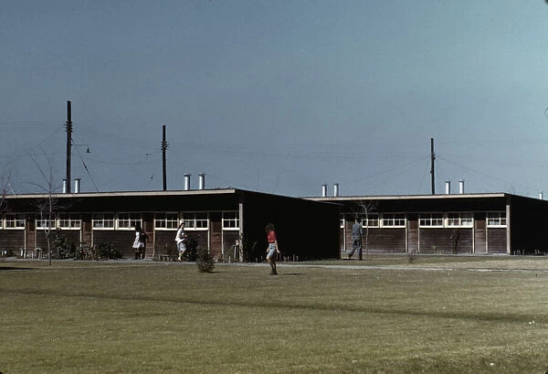 Row shelters, FSA... labor camp, Robstown, Tex. 1942. Creator: Arthur Rothstein