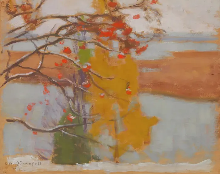 Framed Print : Rowan Berries, 1915. Creator: Eero Jarnefelt Framed Print : Rowan Berries, 1915. Creator: Eero Jarnefelt