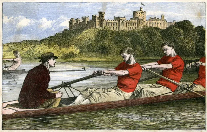 Framed Print : Rowing, 19th century(?) Framed Print : Rowing, 19th century(?)