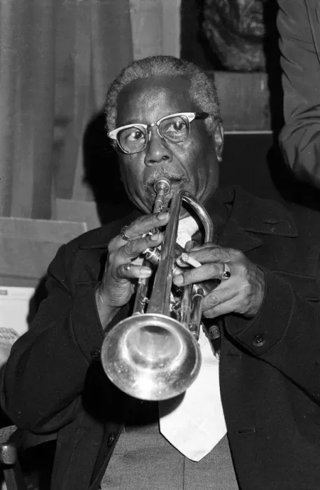 Framed Print : Roy Eldridge, London, 1975. Artist: Brian O Connor Framed Print : Roy Eldridge, London, 1975. Artist: Brian O Connor