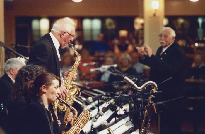 Framed Print : Roy Wiillox, Stan Reynolds Big Band, New Milton, 2008. Creator: Brian Foskett Framed Print : Roy Wiillox, Stan Reynolds Big Band, New Milton, 2008. Creator: Brian Foskett