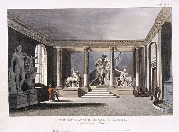 Royal Academy of Arts in the Somerset House, Westminster, London, 1810