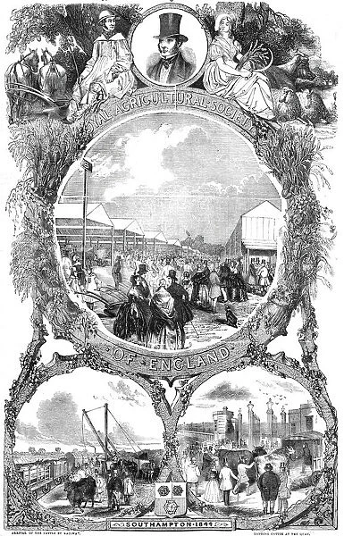 Royal Agricultural Society of England; arrival of the cattle by railway... 1844