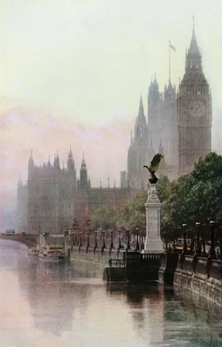 Framed Print : The Royal Air Force Memorial, the Embankment, London, c1930s Framed Print : The Royal Air Force Memorial, the Embankment, London, c1930s