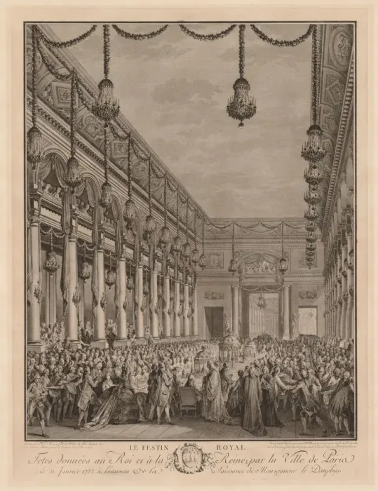Framed Print : The Royal Banquet, 1782. Creator: Jean-Michel the Younger Moreau (French, 1741-1814) Framed Print : The Royal Banquet, 1782. Creator: Jean-Michel the Younger Moreau (French, 1741-1814)