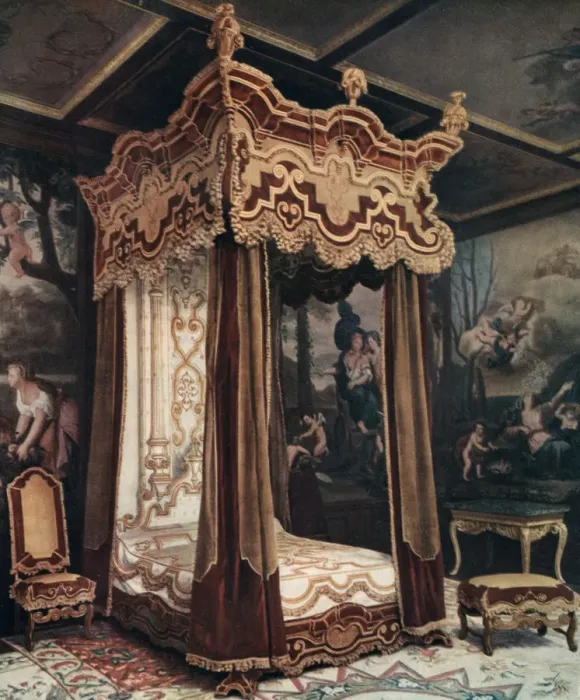 Framed Print : A Royal Bedstead, 1910 Framed Print : A Royal Bedstead, 1910