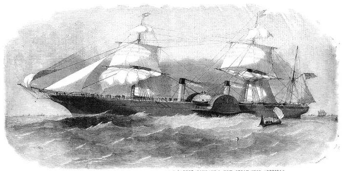 Framed Print : The Royal British and North American Mail-Packet Company's New Steam-Ship Persia, 1856. Creator: Smyth. The Royal British and North American Mail-Packet Company's New Steam-Ship Persia, 1856. Creator: Smyth Framed Print : The Royal British and North American Mail-Packet Company's New Steam-Ship Persia, 1856. Creator: Smyth. The Royal British and North American Mail-Packet Company's New Steam-Ship Persia, 1856. Creator: Smyth