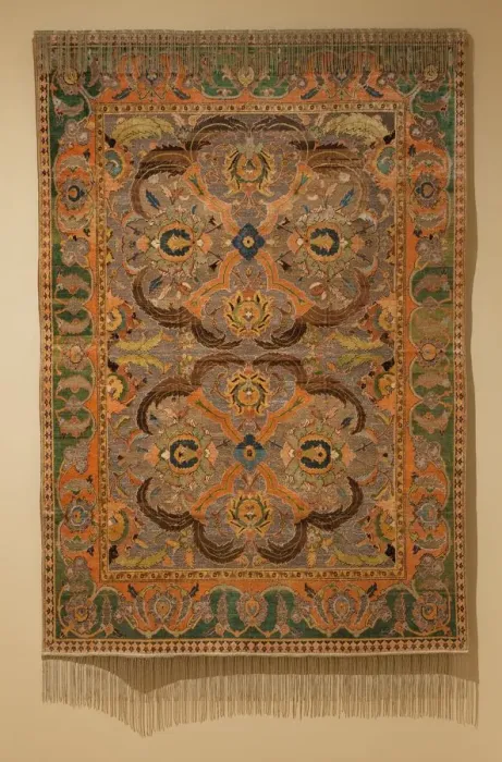 Framed Print : Royal Carpet with Silk and Metal Thread, 1600-1625. Creator: Unknown Framed Print : Royal Carpet with Silk and Metal Thread, 1600-1625. Creator: Unknown