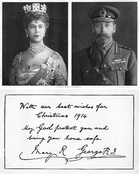 Royal christmas greeting card to the British troops, 1914