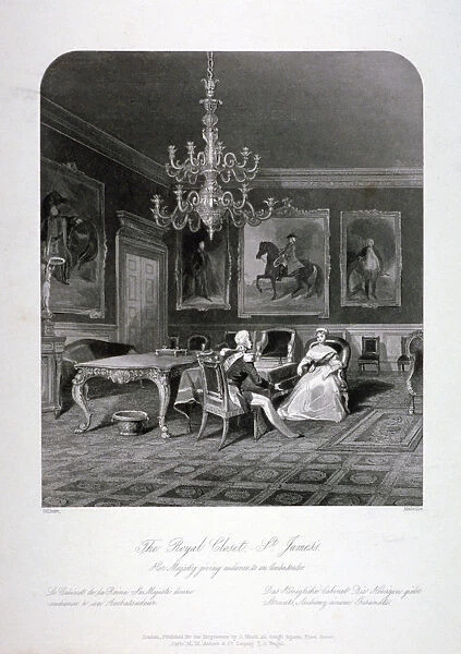 The Royal Closet in St Jamess Palace, Westminster, London, c1840