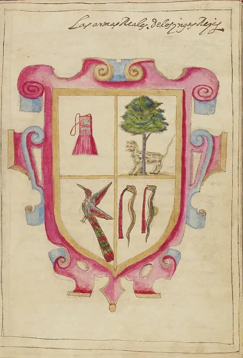 Framed Print : Royal Coat of Arms of the Inca Kings, completed in 1616. Creator: Unknown Framed Print : Royal Coat of Arms of the Inca Kings, completed in 1616. Creator: Unknown