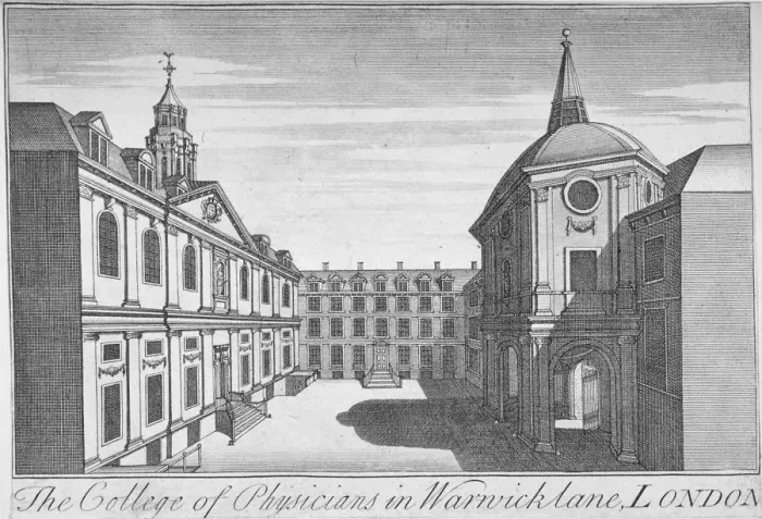 Framed Print : Royal College of Physicians, City of London, 1750 Framed Print : Royal College of Physicians, City of London, 1750
