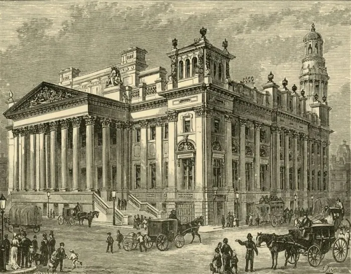 Framed Print : The Royal Exchange, 1898. Creator: Unknown Framed Print : The Royal Exchange, 1898. Creator: Unknown