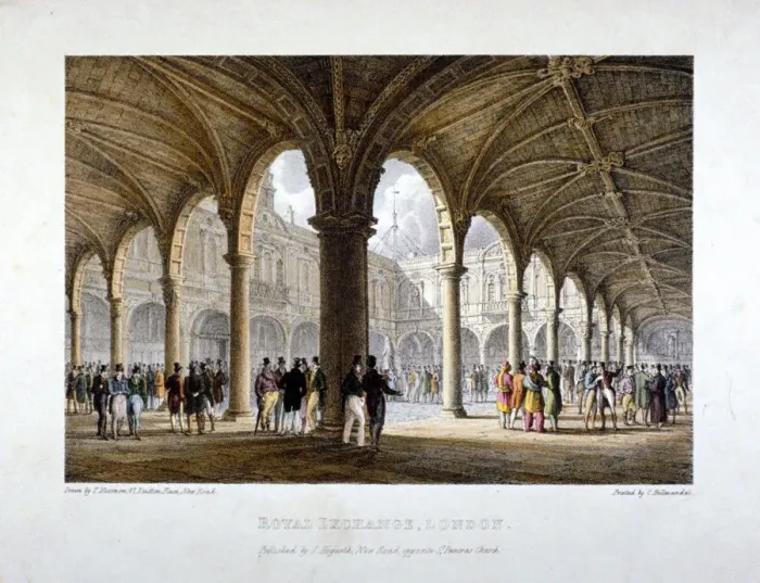 Framed Print : Royal Exchange, City of London, 1788 Framed Print : Royal Exchange, City of London, 1788