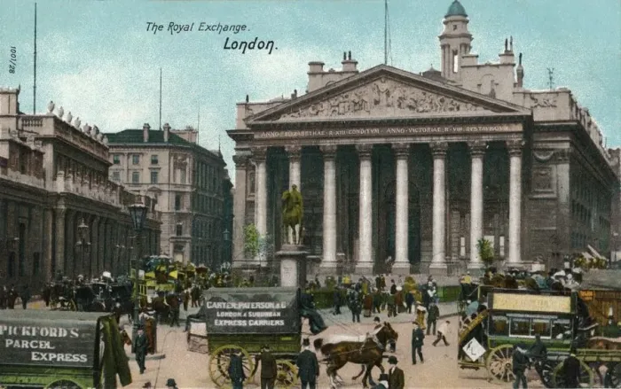 Framed Print : The Royal Exchange, London, c1910 Framed Print : The Royal Exchange, London, c1910