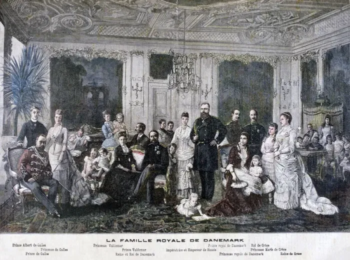 Framed Print : The royal family of Denmark, 1891. Artist: Henri Meyer Framed Print : The royal family of Denmark, 1891. Artist: Henri Meyer