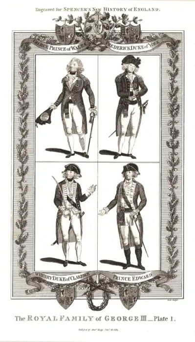 Framed Print : The Royal Family of George III. Published by Alexander Hogg Januay 18th 1794. Artist: Alex Hogg Framed Print : The Royal Family of George III. Published by Alexander Hogg Januay 18th 1794. Artist: Alex Hogg