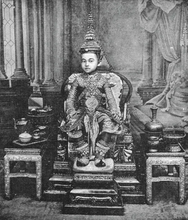 Framed Print : The Royal Family of Siam, Siam and the Siamese; The Crown Prince of Siam in State Robes, 1891. Creator: Unknown Framed Print : The Royal Family of Siam, Siam and the Siamese; The Crown Prince of Siam in State Robes, 1891. Creator: Unknown