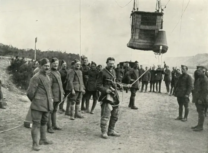 Framed Print : Royal Field Artillery Kite Balloons Were The Eyes of Our Guns in France, (1919) Framed Print : Royal Field Artillery Kite Balloons Were The Eyes of Our Guns in France, (1919)