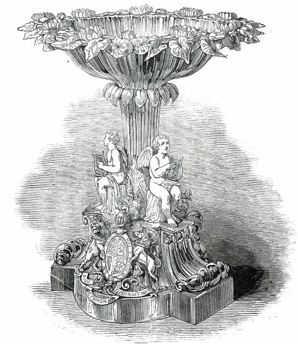 Framed Print : The Royal Font, 1850. Creator: Unknown Framed Print : The Royal Font, 1850. Creator: Unknown