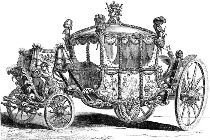 Framed Print : Royal gold state coach, 19th century Framed Print : Royal gold state coach, 19th century