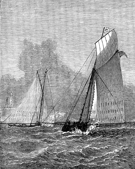 Framed Print : Royal Halifax (Nova Scotia) Yacht Club Race, 1873. Creator: Unknown Framed Print : Royal Halifax (Nova Scotia) Yacht Club Race, 1873. Creator: Unknown