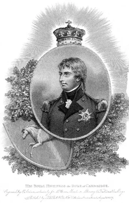 Framed Print : His Royal Highness the Duke of Cambridge, 1807. Artist: Scriven Framed Print : His Royal Highness the Duke of Cambridge, 1807. Artist: Scriven
