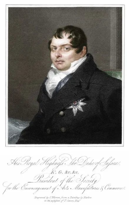 Framed Print : His Royal Highness the Duke of Sussex, 19th century. Artist: C Warren Framed Print : His Royal Highness the Duke of Sussex, 19th century. Artist: C Warren