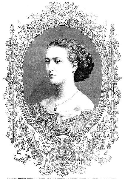 Her Royal Highness Princess Alexandra - from a photograph by Rudolph Stiegler…, 1862. Creator: Unknown