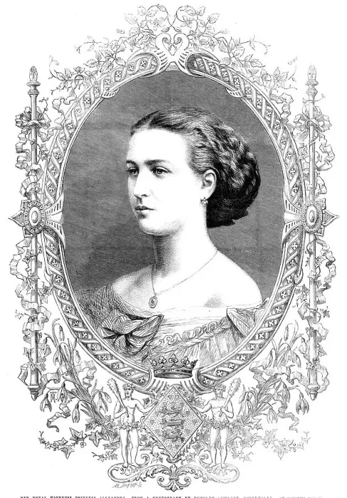 Framed Print : Her Royal Highness Princess Alexandra - from a photograph by Rudolph Stiegler…, 1862. Creator: Unknown Framed Print : Her Royal Highness Princess Alexandra - from a photograph by Rudolph Stiegler…, 1862. Creator: Unknown