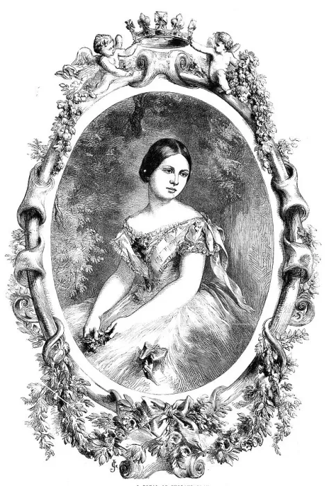 Framed Print : Her Royal Highness the Princess Royal of England - from a photograph by Mayall, 1856. Creator: Unknown Framed Print : Her Royal Highness the Princess Royal of England - from a photograph by Mayall, 1856. Creator: Unknown
