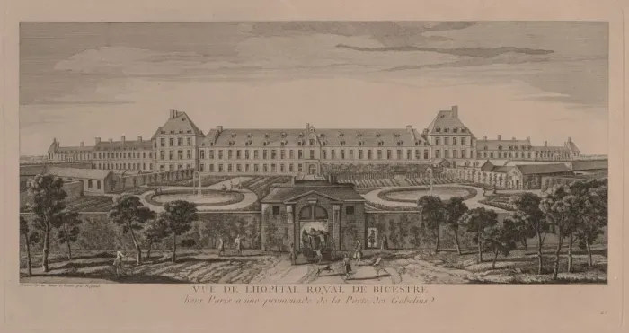 Framed Print : The Royal Hospital of Bicestre. Creator: Jacques Rigaud (French, 1681-1754) Framed Print : The Royal Hospital of Bicestre. Creator: Jacques Rigaud (French, 1681-1754)