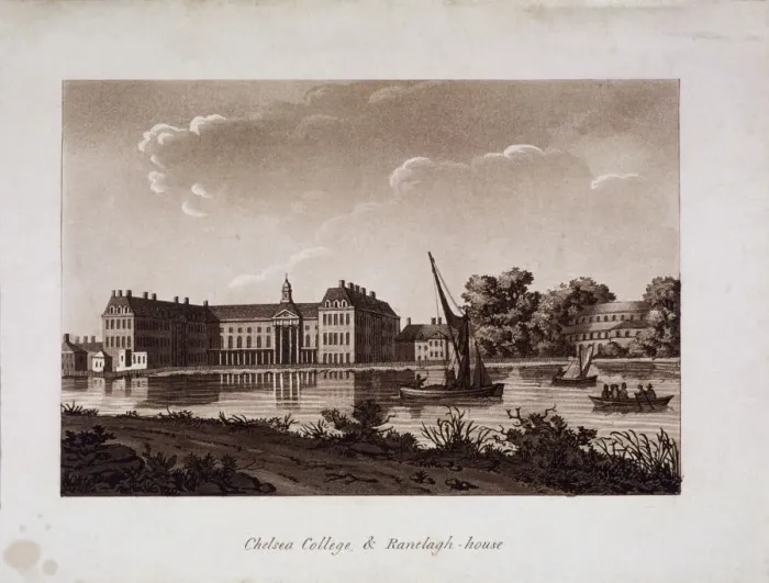 Framed Print : The Royal Hospital and Ranelagh House, Chelsea, London, c1800 Framed Print : The Royal Hospital and Ranelagh House, Chelsea, London, c1800